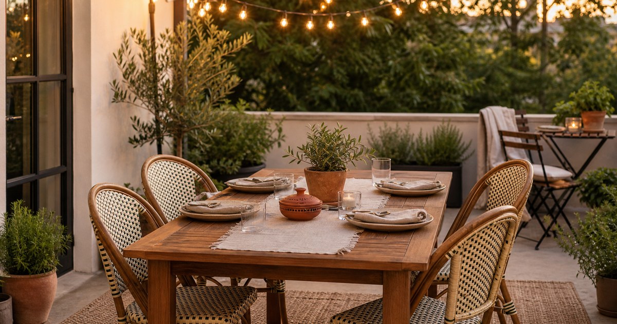 How to Style an Outdoor Dining Space You'll Actually Use All Summer